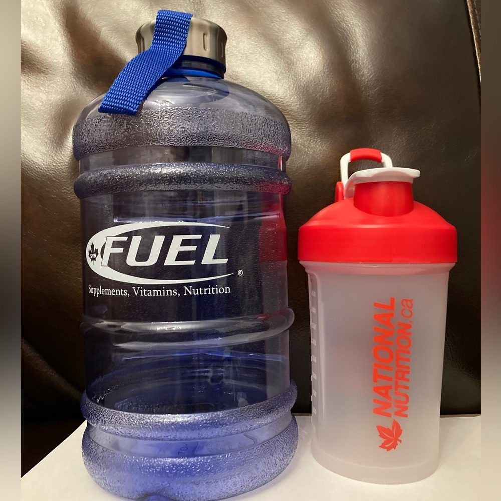 (3 for $40) National Nutrition Shaker Cup & Large Capacity Water Bottle